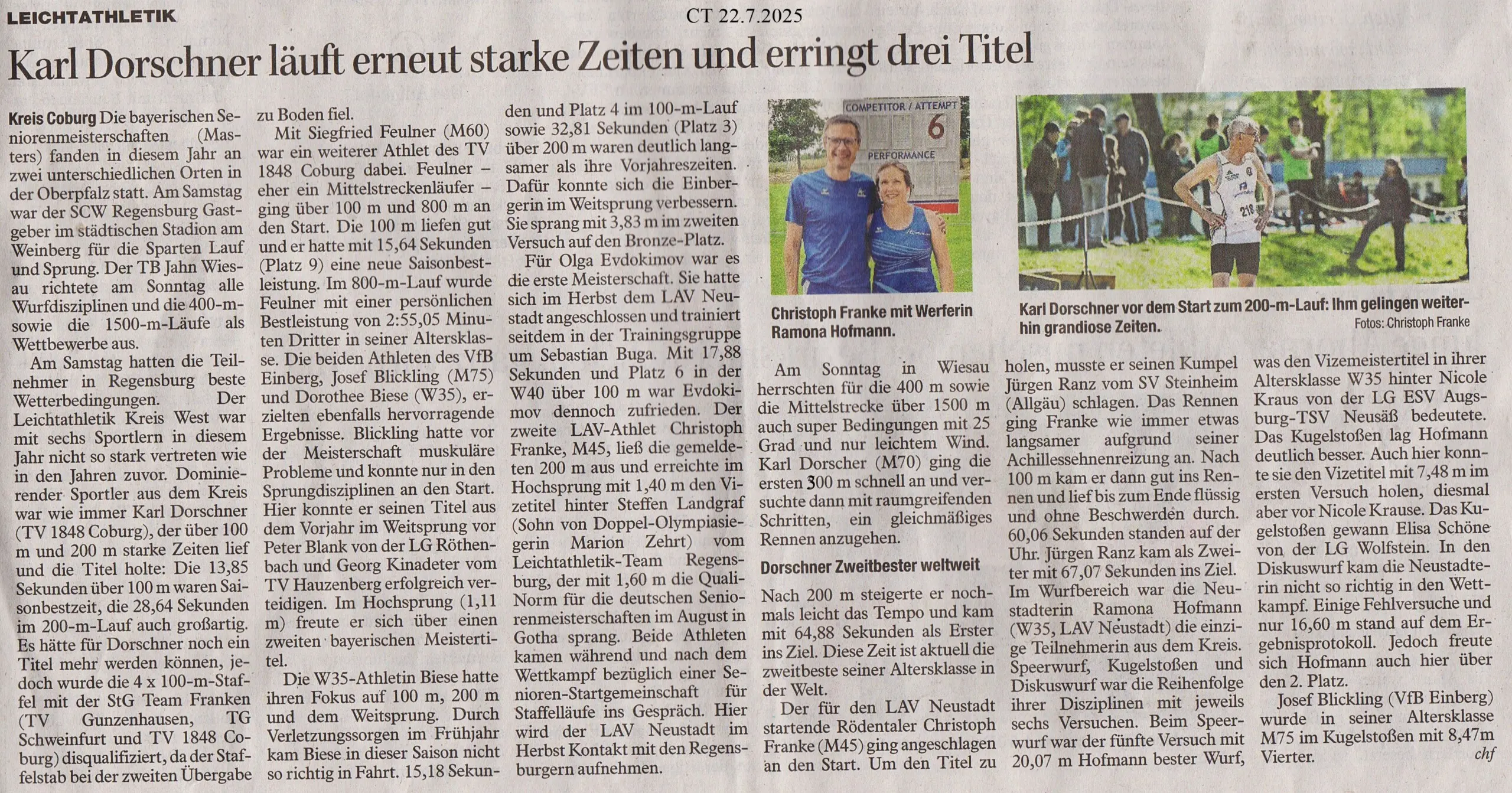 Jahresweltbestzeit Erding 2024